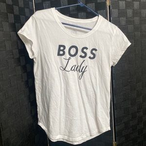 Junior/ Women’s Boss Lady Short Sleeve Shirt size Small